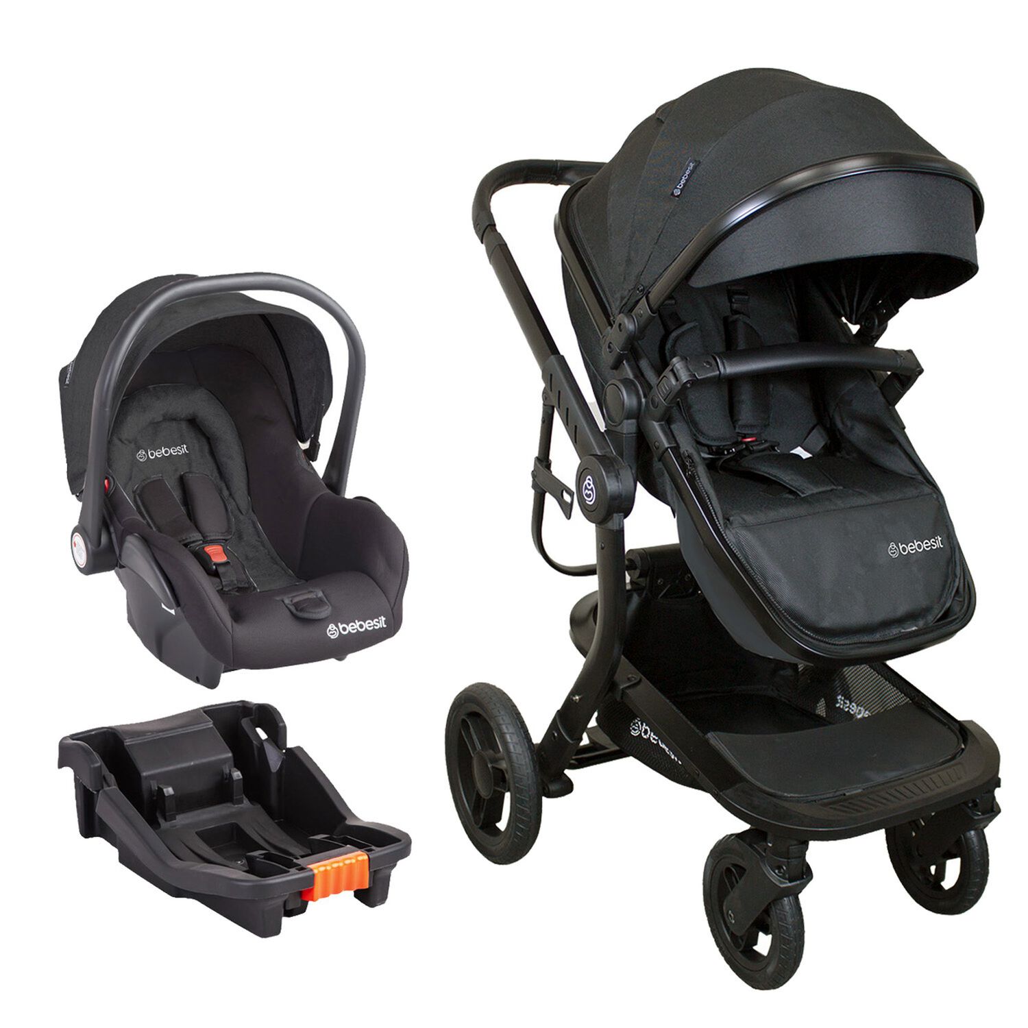 Coche Travel System Taurus Negro Bebesit image number 0.0
