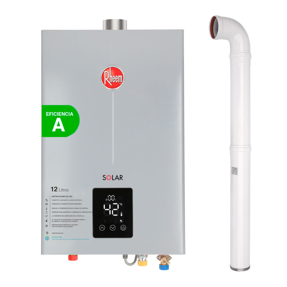 Pack Calefont Rheem 12l. T.forzado G.licuado + Kit Ductos image number 0.0