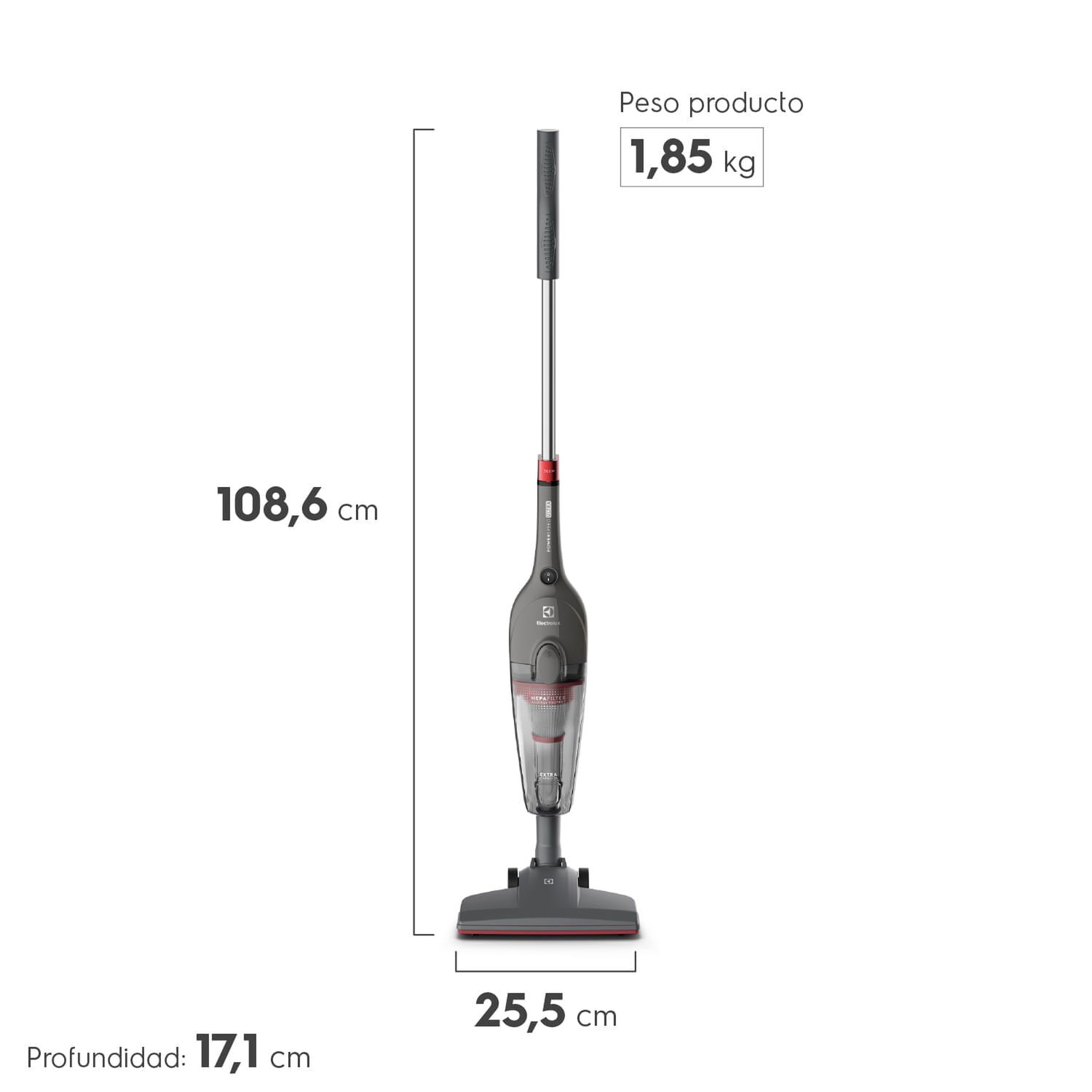 Aspiradora Vertical Con Cable Power Speed Ultra Stk15 Electrolux image number 4.0