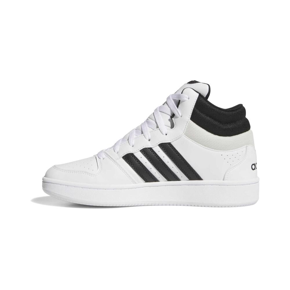 Zapatilla Basketball Unisex Adidas Hoops Mid Classic Blanco image number 2.0