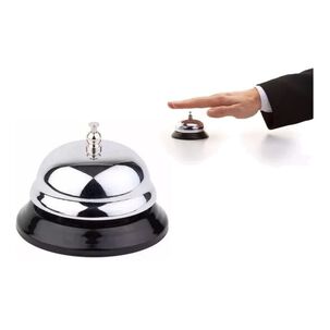 Campanilla De Recepción Hotel Sonido Claro Bañada En Cromo