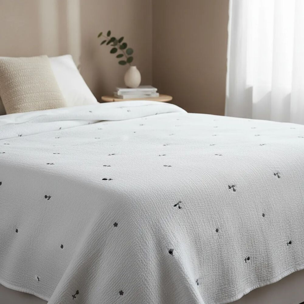 Cubrecama Primaveraverano Bordado Floral 2 Plazas image number 3.0