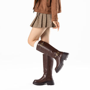 Botas Largas Mujer De Moda Tacon Grueso Vintage Weide Czy613