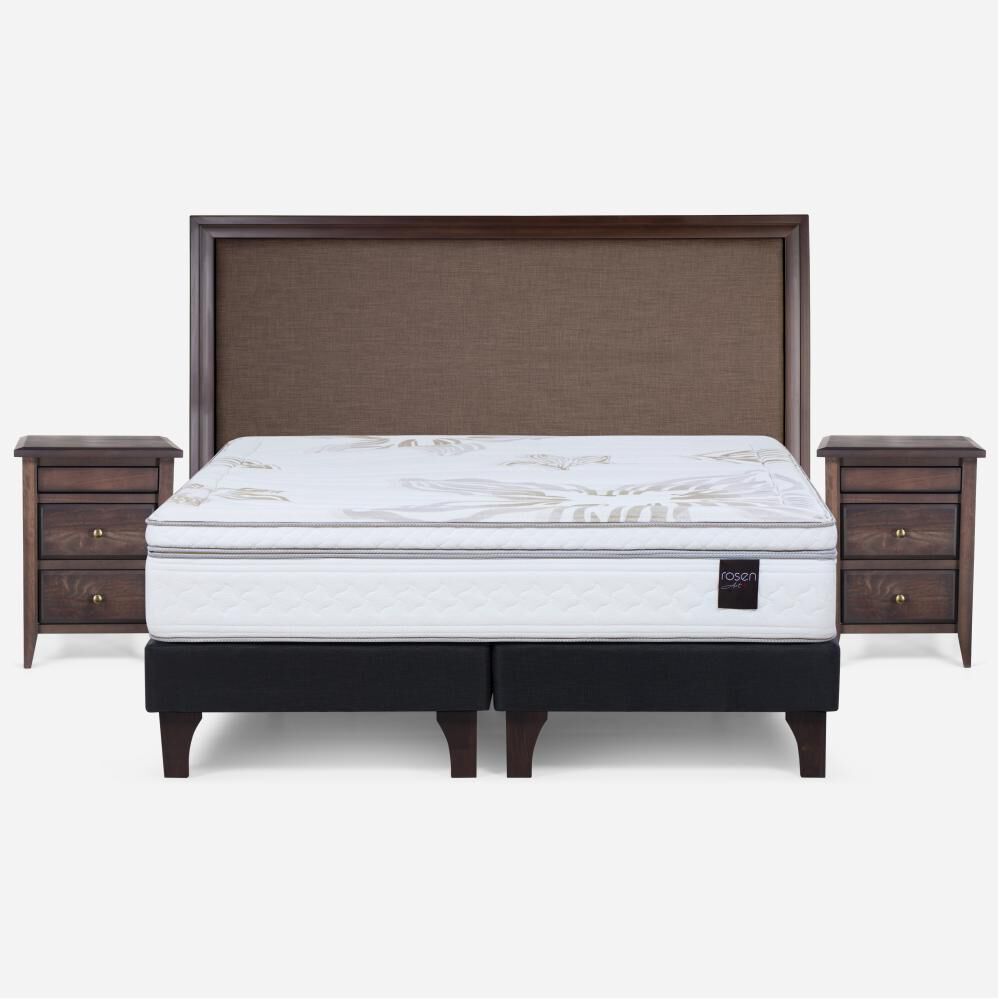 Cama Europea Rosen Art 4 / King / Base Dividida + Set De Maderas image number 0.0