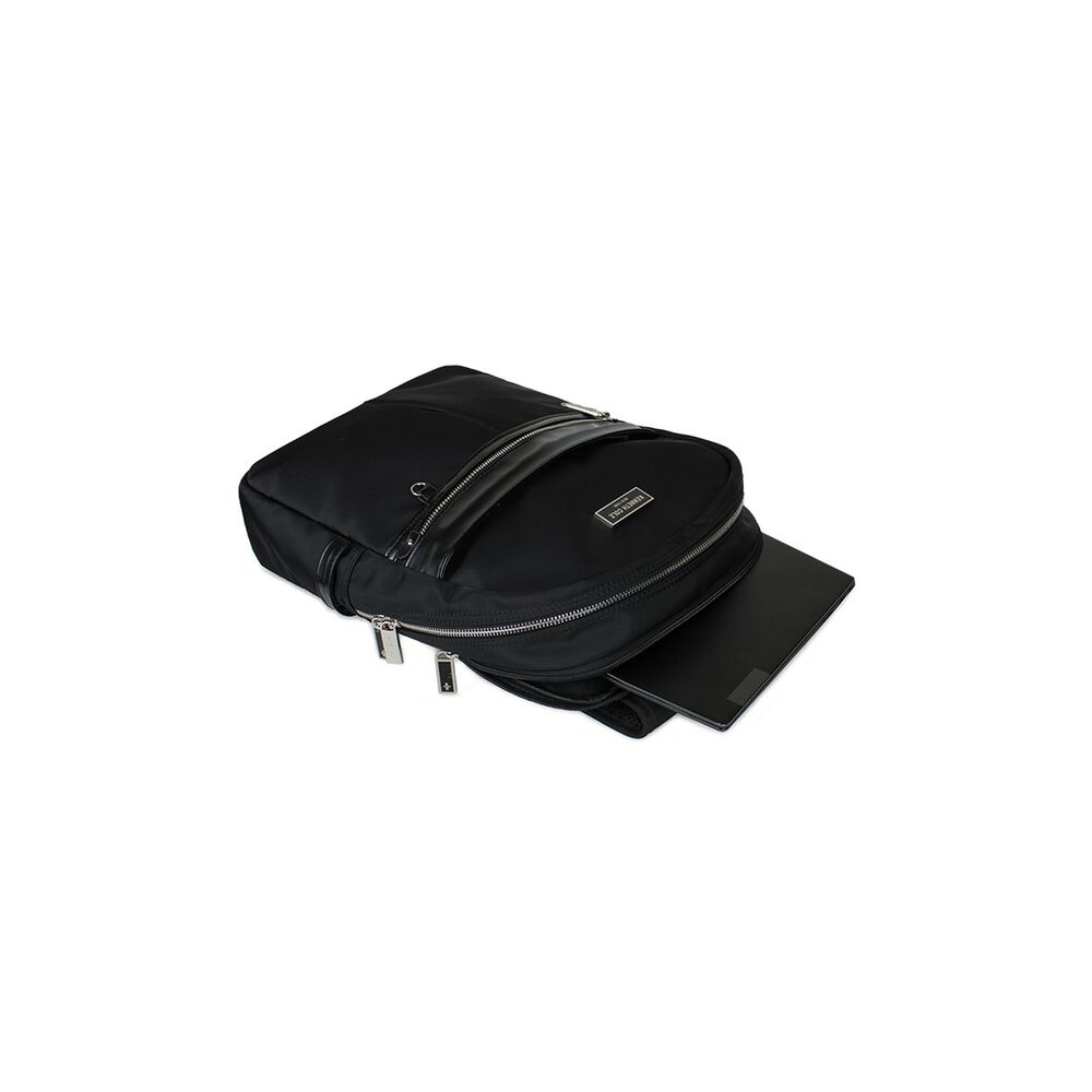 Mochila Con Porta Notebook Turin Negra Kenneth Cole image number 2.0
