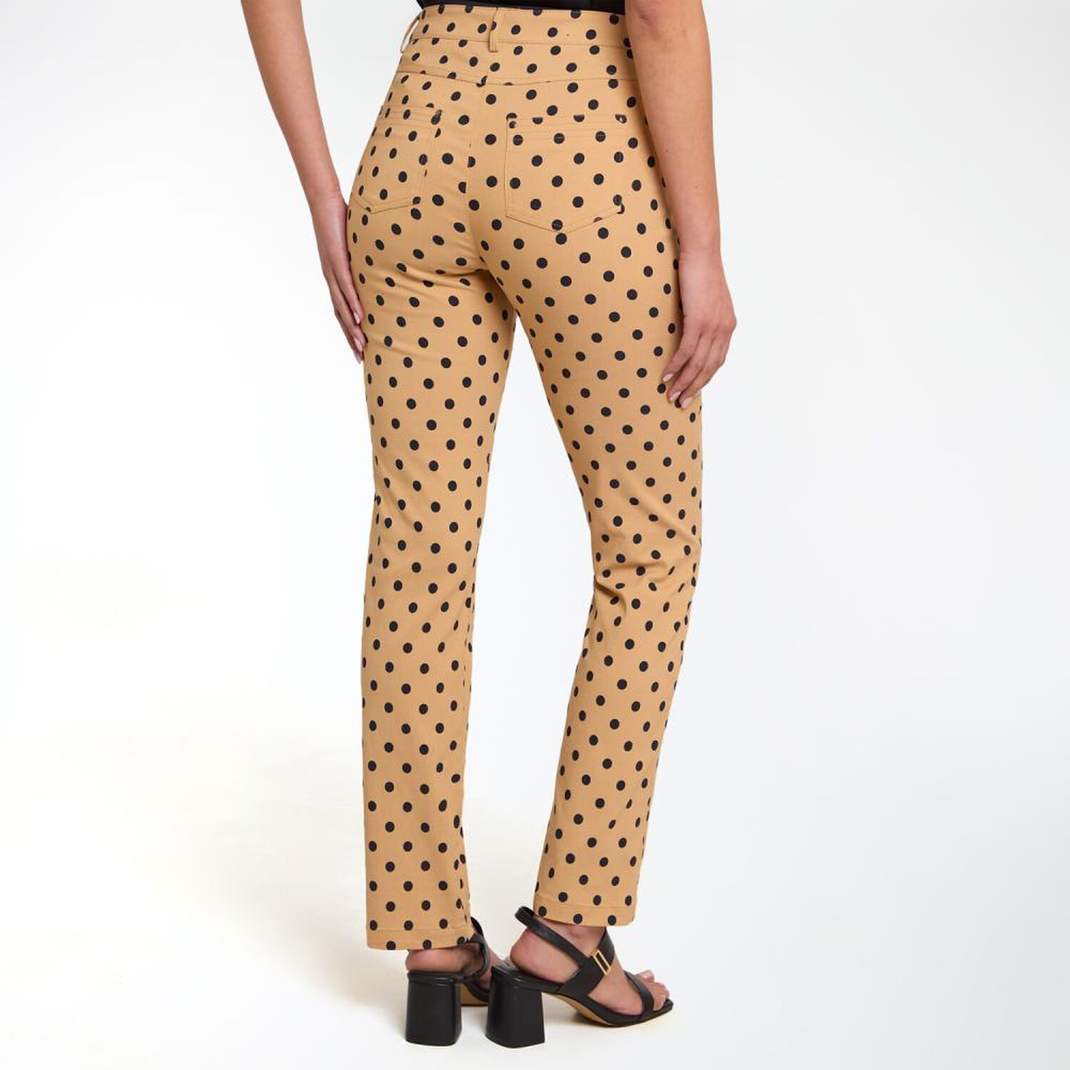 Pantal&oacute;n Full Print Tiro Medio Skinny Mujer Kimera image number 3.0