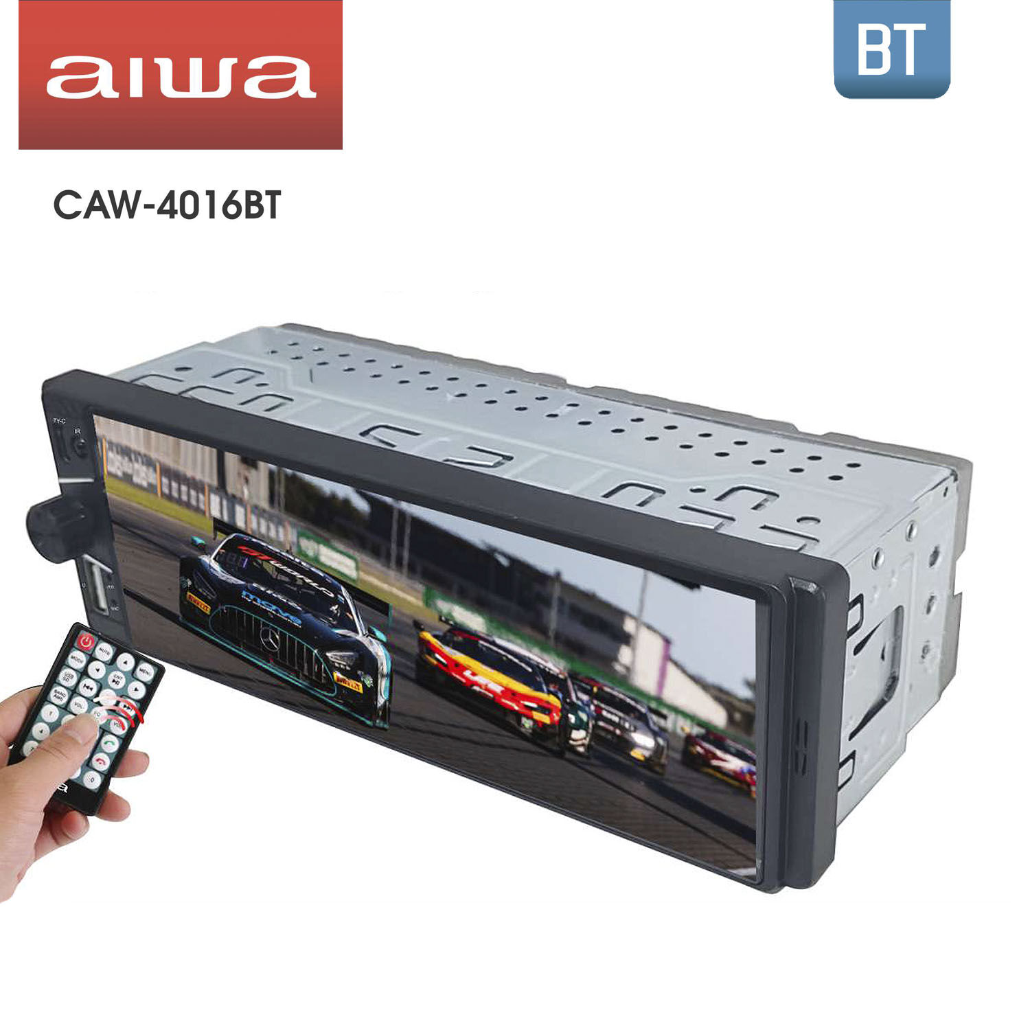 Combo Radio Bluetooth 1 Din + Parlante Auto Aiwa Caw-4016bt image number 2.0