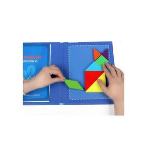 Rompecabezas Magn&eacute;ticos 3d Tangrama Montessori Did&aacute;ctico 22x19 Cms