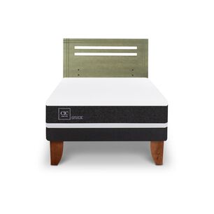 Cama Europea Cic Ortopedic / 1.5 Plazas / Base Normal + Respaldo