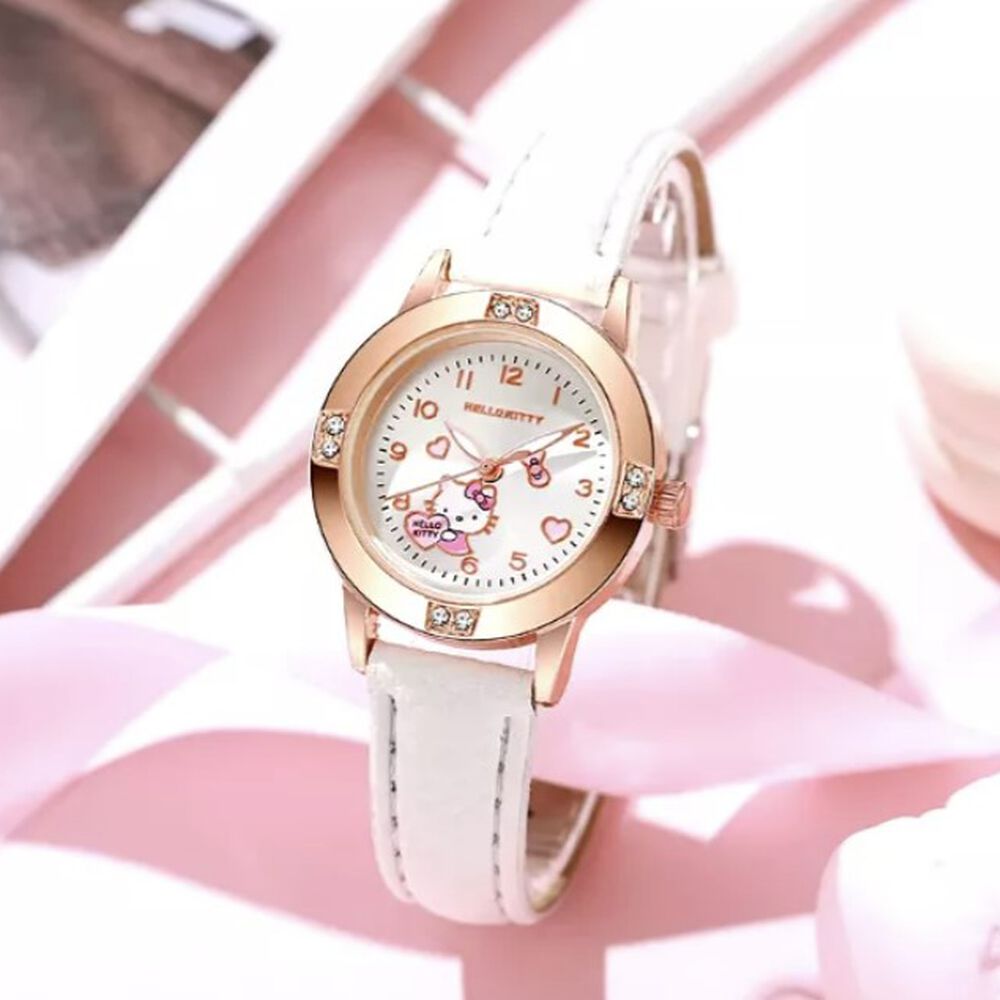 Reloj Correa Blanca Ecocuero Hello Kitty image number 1.0