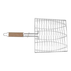 Parrilla Doble Rejilla Antiadherente Para Pescados Y Carnes