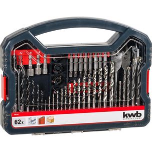 Set De Brocas, Puntas Y Dados Para Taladro 62pzas - Kwb