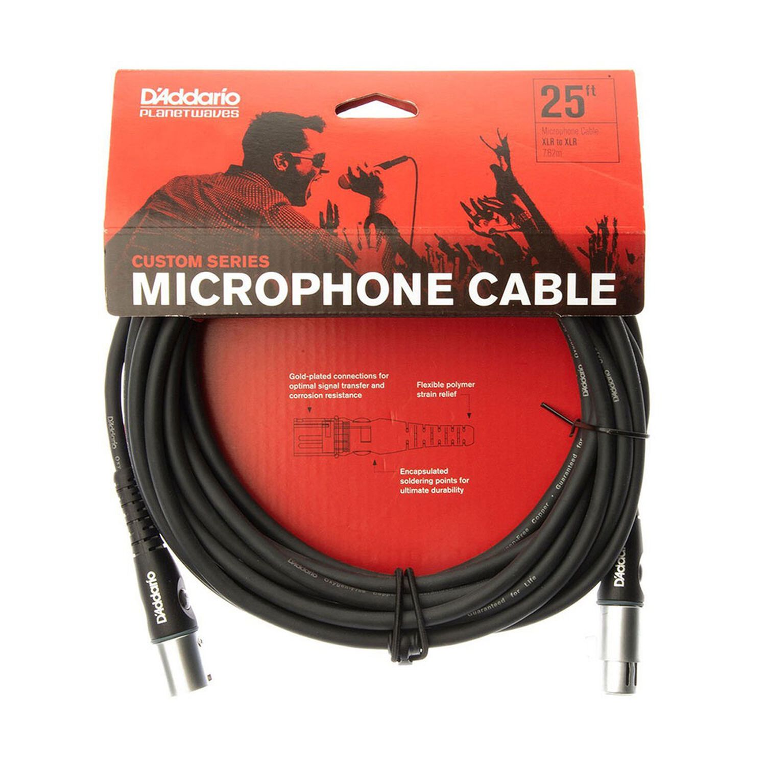 Cable Micr&oacute;fono Xlr 7,6 Mts. Pw-m-25 Daddario image number 1.0