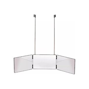 Espejo Triple Plegable Vista 360 Luz Led