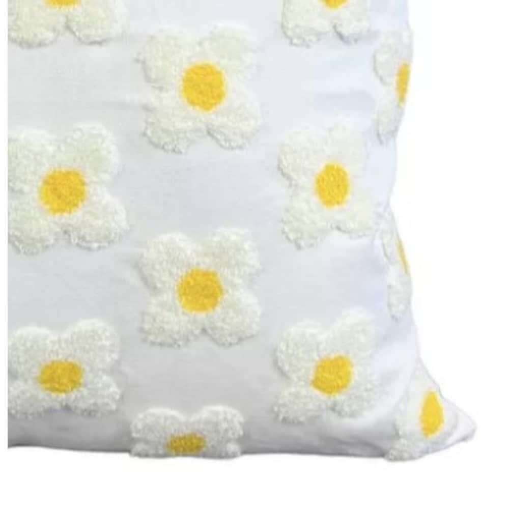 Funda Bordada Para Cojin 45x45cm Cierre Oculto Algodon image number 1.0