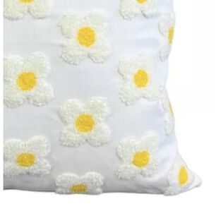 Funda Bordada Para Cojin 45x45cm Cierre Oculto Algodon