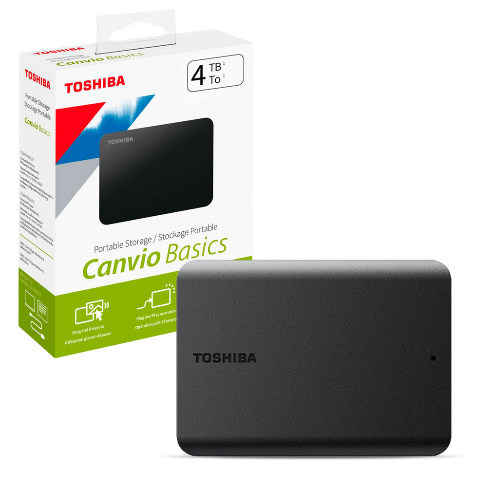 Disco Duro Externo Toshiba 4tb 2.5" Canvio Basics A5 Usb 3.2 image number 0.0