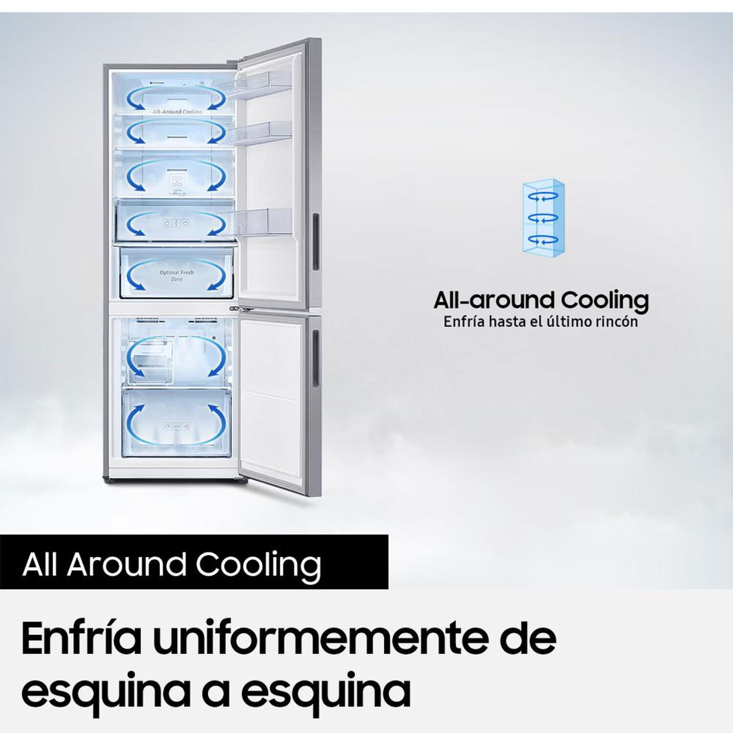 Refrigerador Bottom Freezer Samsung RB33J3830SA/ZS / No Frost / 338 Litros / D image number 5.0