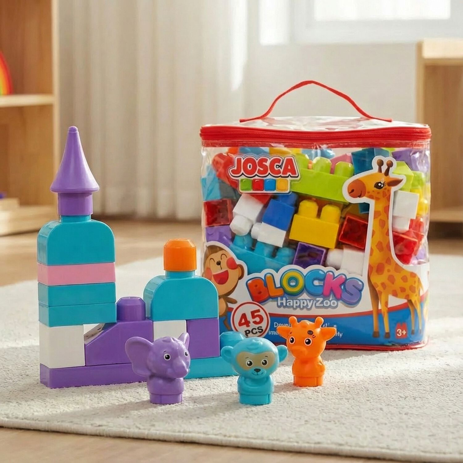 Bloques Armables Cubo Grandes Con Animales Para Ni&ntilde;os image number 0.0