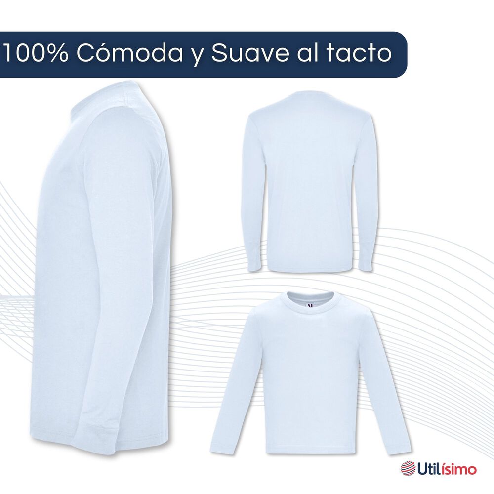 Pack 3 Camisetas Poleras Algodón Primera Capa Manga Larga Niño Negro Blanco image number 4.0