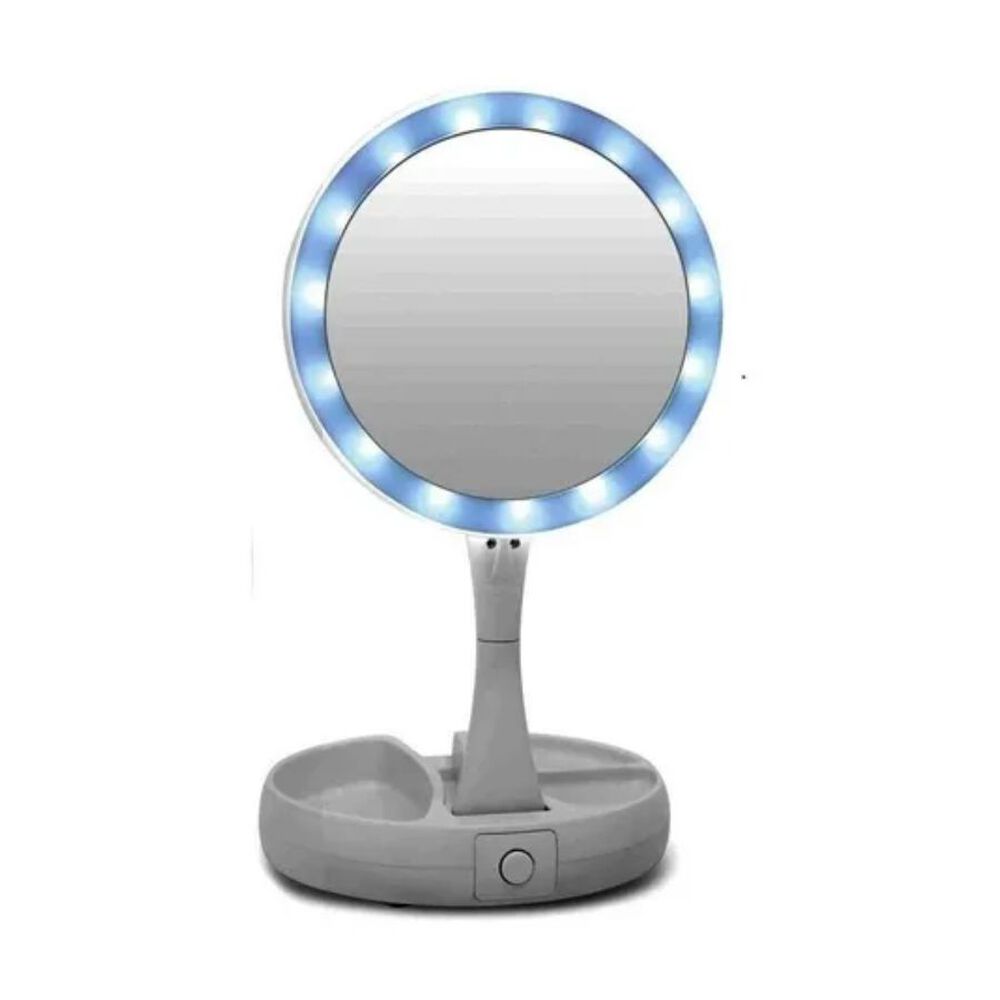 Espejo Led Con Doble Cara Plegable Para Maquillaje image number 0.0