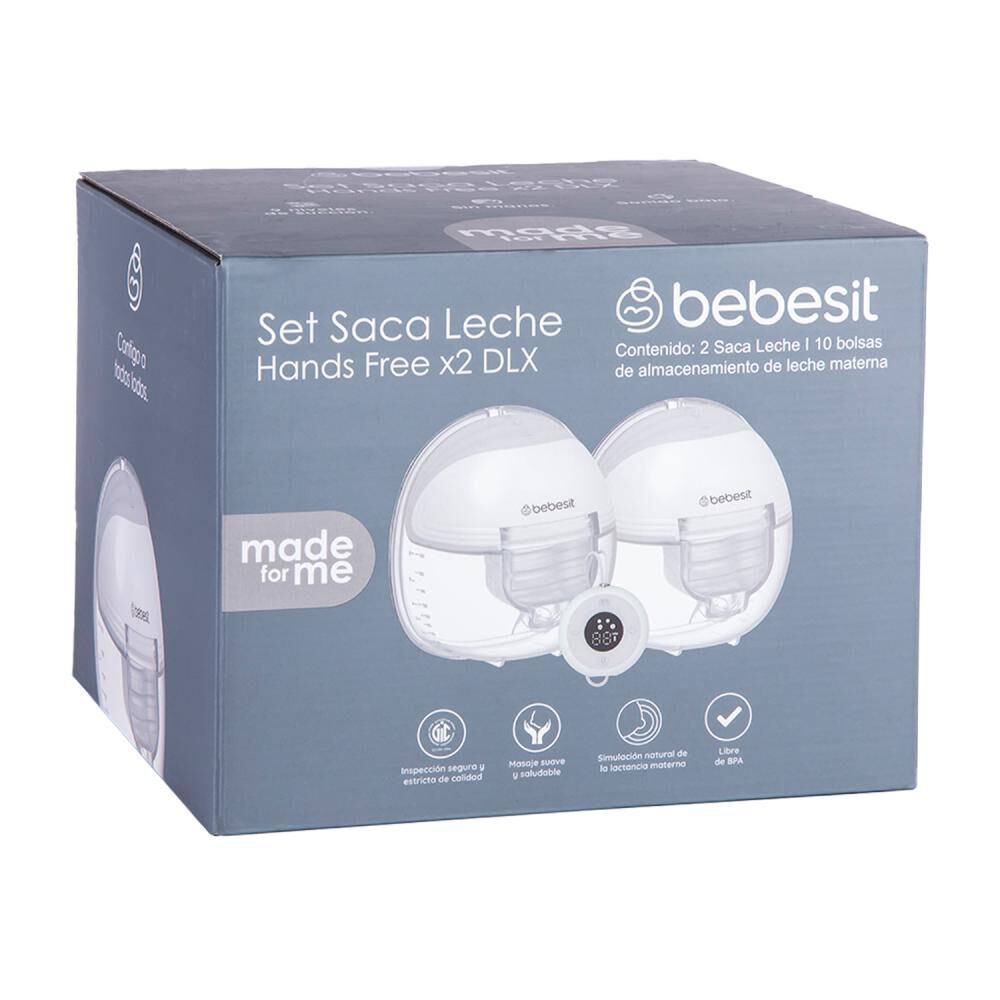 Set Saca Leche Handsfree Bebesit image number 6.0