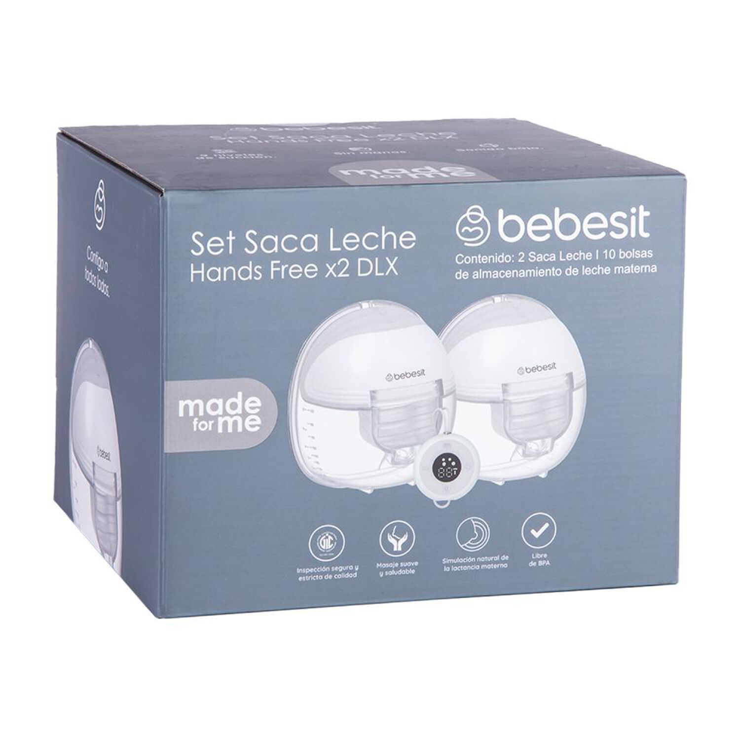 Extractor Leche Materna Bebesit Doble + Control Remoto + 10 Bolsas image number 6.0