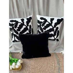 Set De 3 Cojines Combinados Negro Paga 2, Lleva 3!