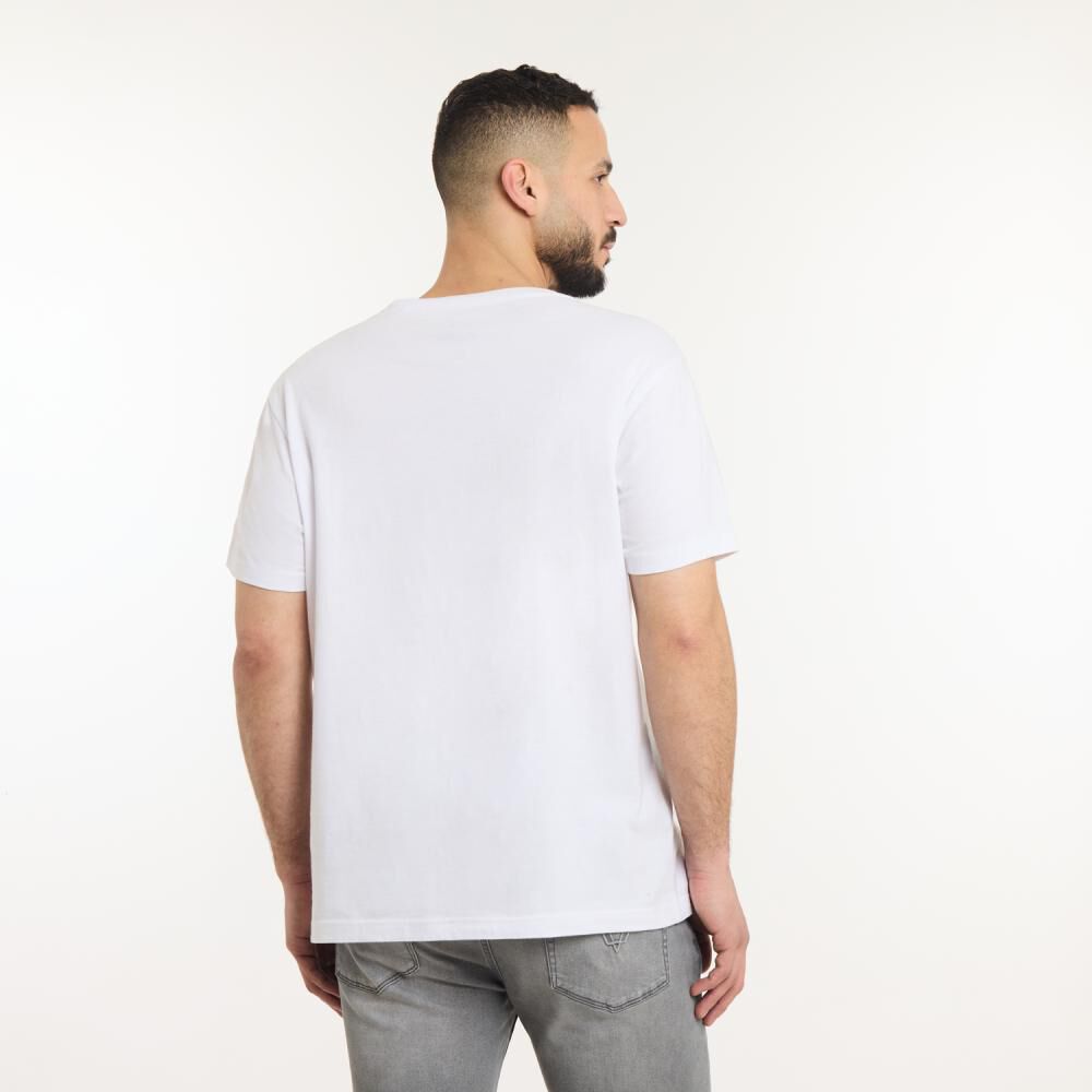 Polera B&aacute;sica Slim Manga Corta Cuello Redondo Hombre Az Black image number 3.0