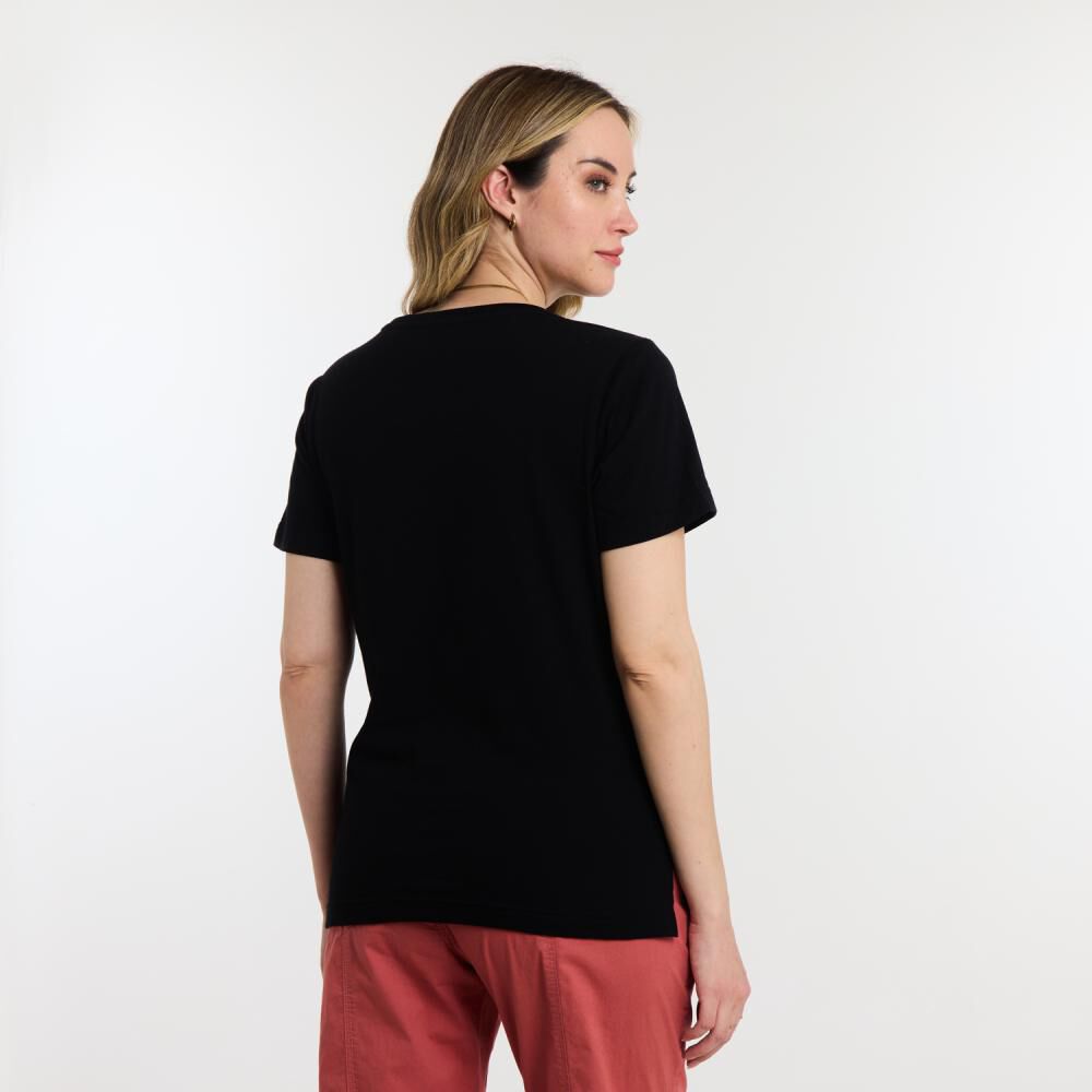 Polera Lisa Manga Corta Cuello Redondo Mujer Geeps image number 3.0