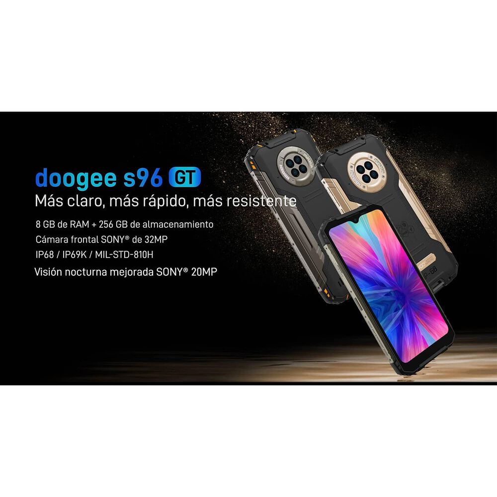 Celular Rugged Doogee S96 Gt Resistente A Golpes, Polvo, Humedad Y Agua / C&aacute;mara Con Visi&oacute;n Nocturna, Graba Videos En 4k image number 9.0