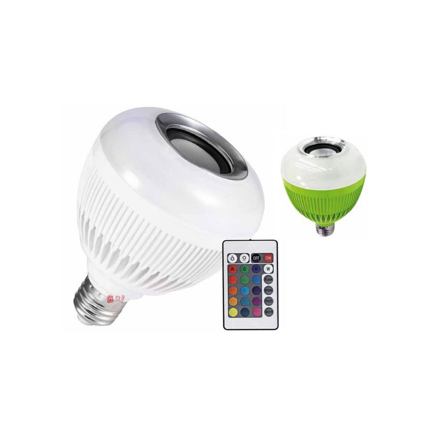 Ampolleta Led Con Parlante Bluetooth 3w Soquete Verde - Ps image number 1.0