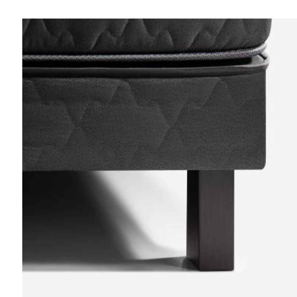 Cama Europea Rosen Wave / 1 Plaza / Base Normal + Respaldo Tabor Grafito image number 13.0
