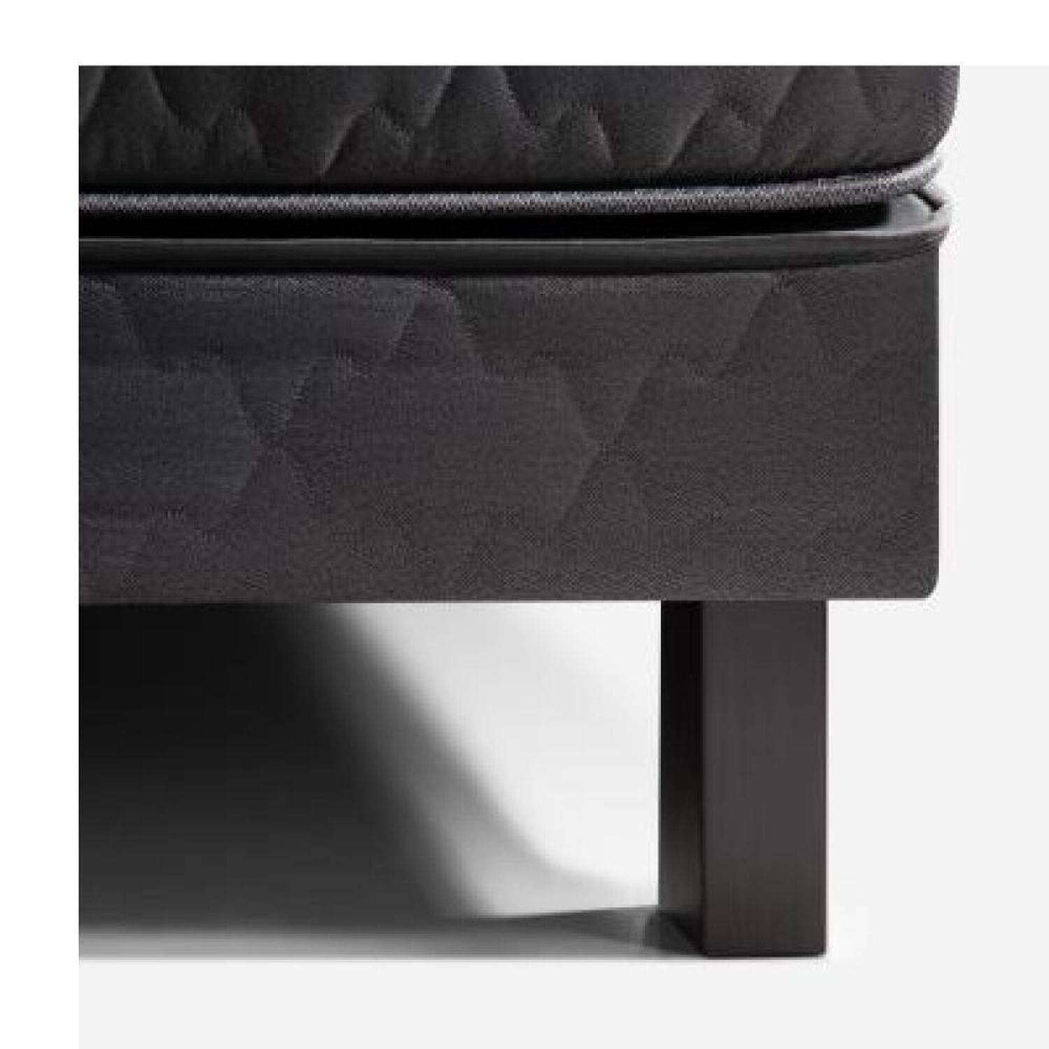 Cama Europea Rosen Wave / 1 Plaza / Base Normal + Respaldo Tabor Grafito image number 13.0