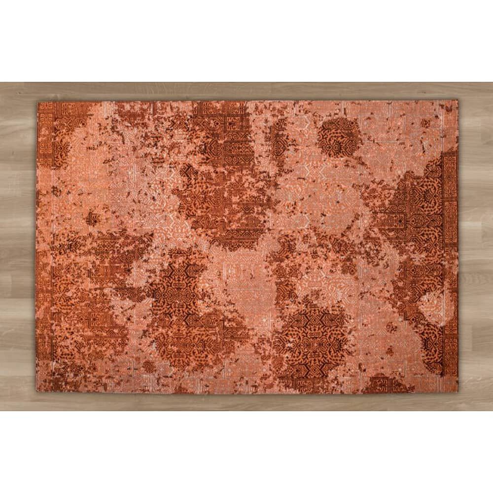 Alfombra Jacquard Naranja Rectangular Mediana image number 0.0