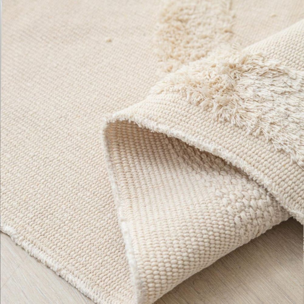 Alfombra Estilo N&oacute;rdico Bohemio Con Flecos 120x180 Cm Zic image number 1.0