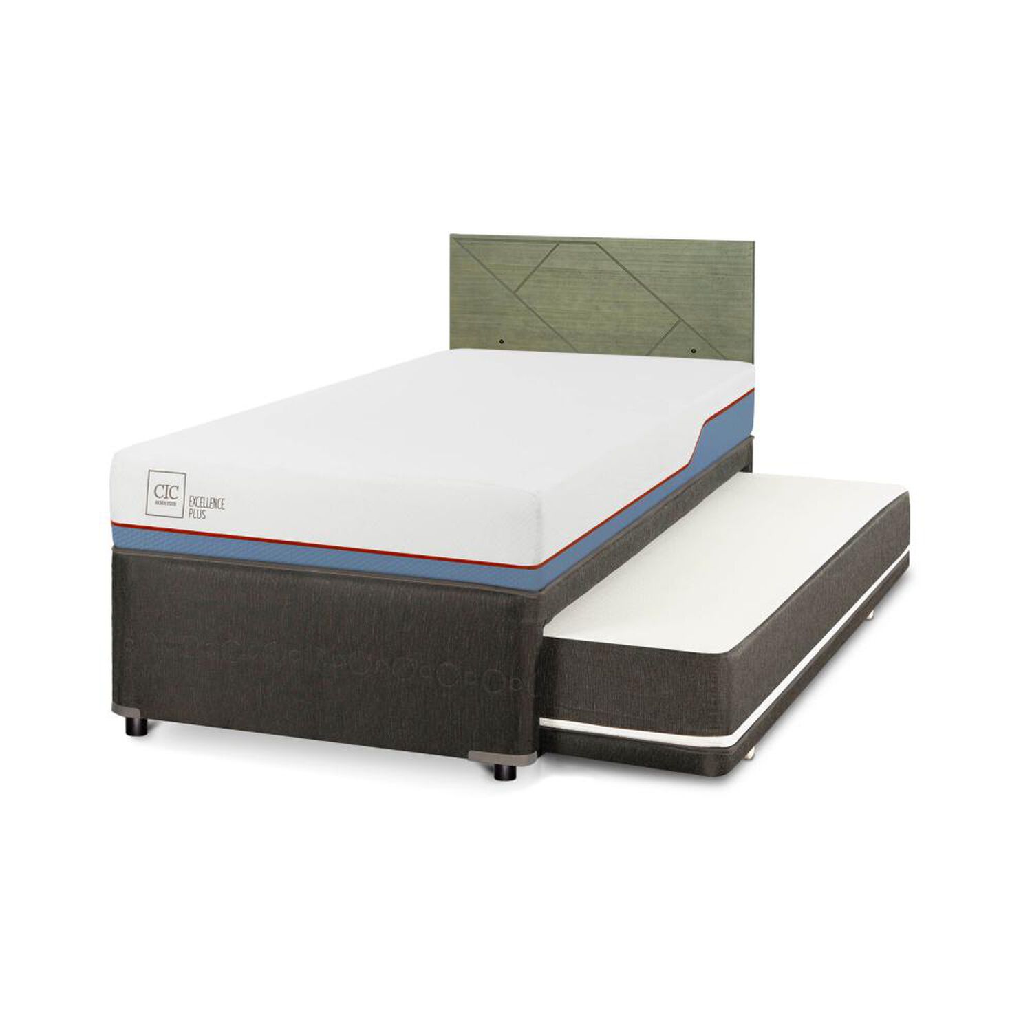 Cama Nido Cic Divan / 1.5 Plazas / Base Funcional + Respaldo image number 1.0