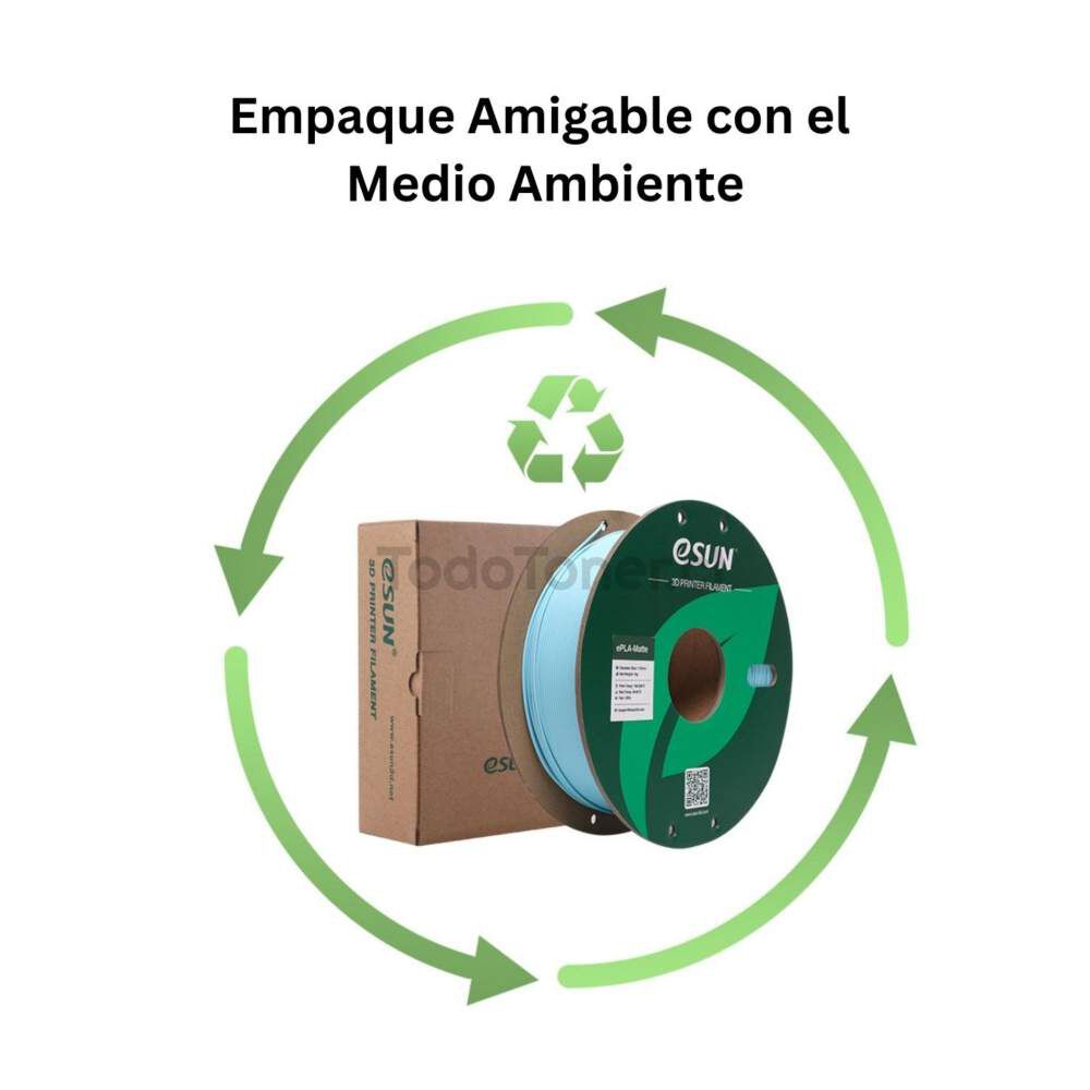 Filamento Pla Mate Amarillo Almendra 1kg Esun image number 7.0