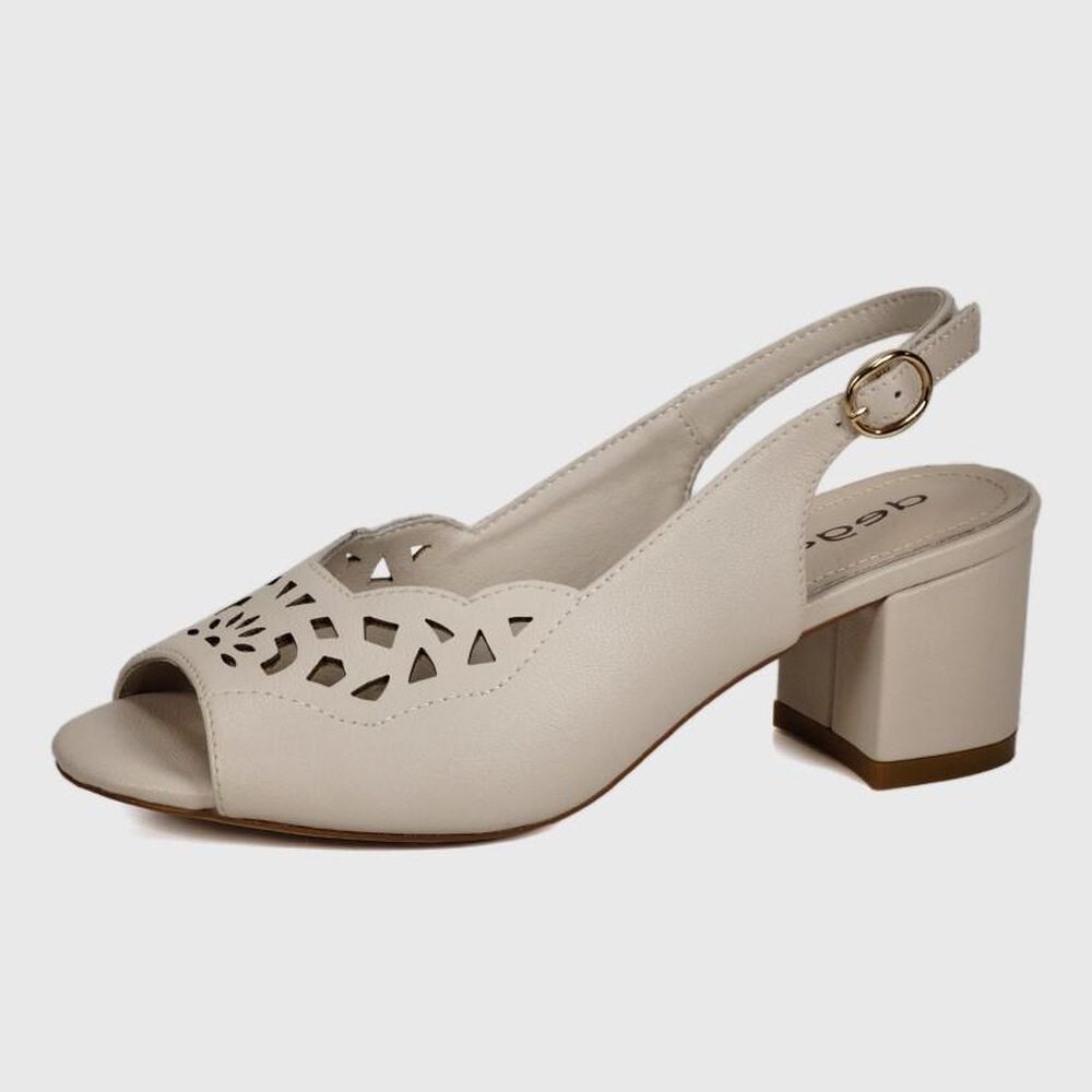  Sandalia Cuero Ninette Beige image number 1.0