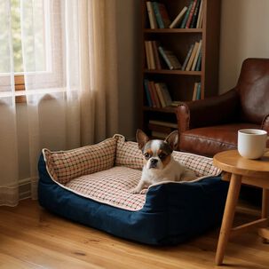 Cama Para Mascotas Espuma - Talla S (azul)