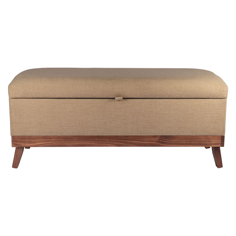 Banqueta Con Baúl Incy Beige Delta 120x40x50 Cm Máxima Design image number 0.0