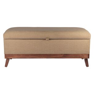 Banqueta Con Ba&uacute;l Incy Beige Delta 120x40x50 Cm M&aacute;xima Design