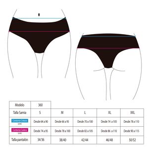 Bikini Calzón Ajustable Caderas Café
