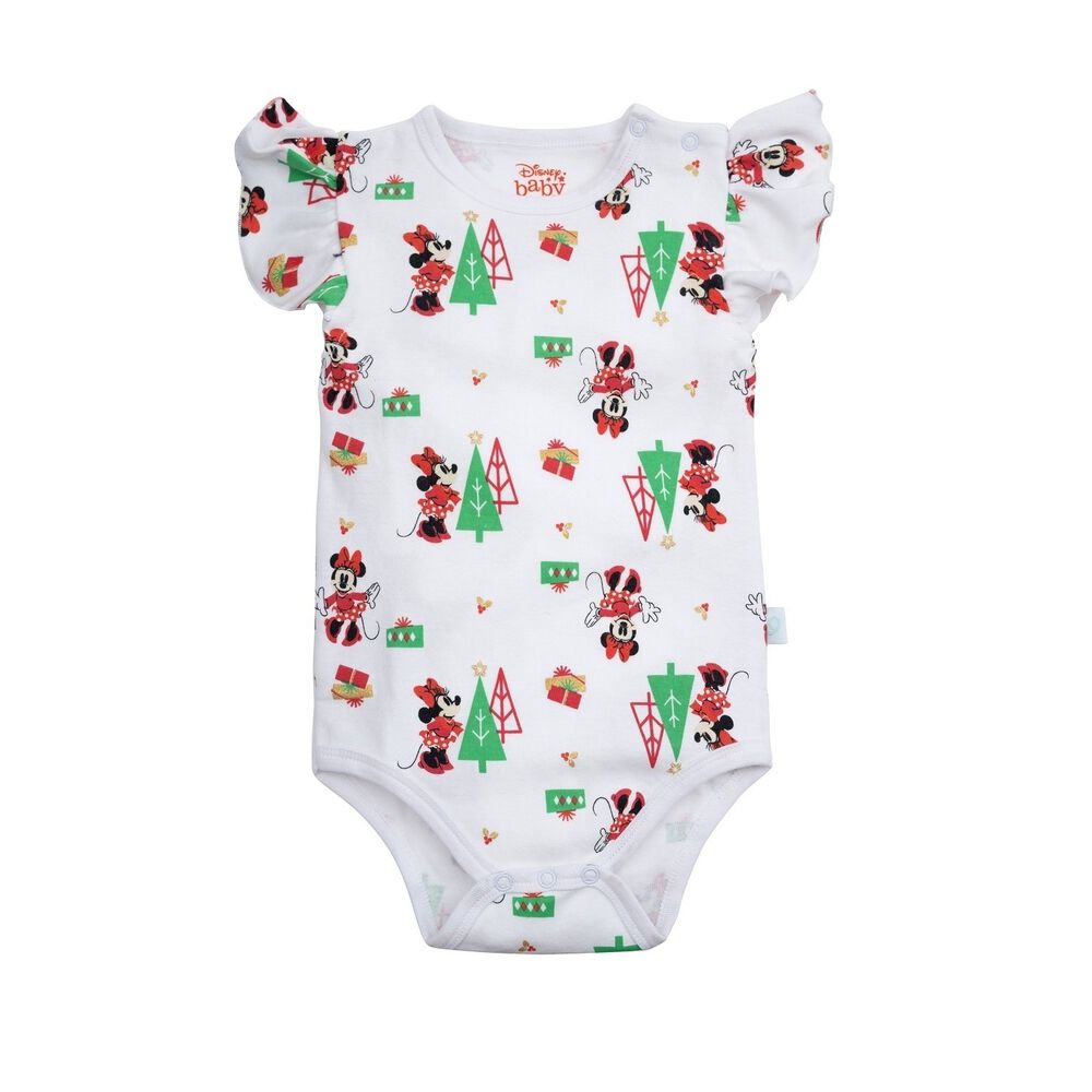 Set 4 Piezas Navidad Blanco Minnie Ni&ntilde;a 12-18 Meses image number 2.0