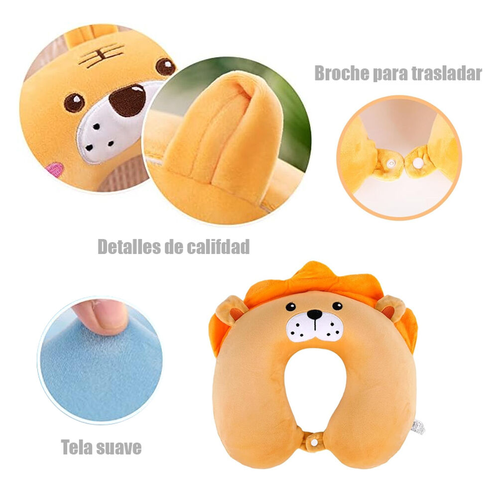 Cojin U Cuello Almohada Cervical Cochecito Viaje Bebe Ni&ntilde;os image number 4.0