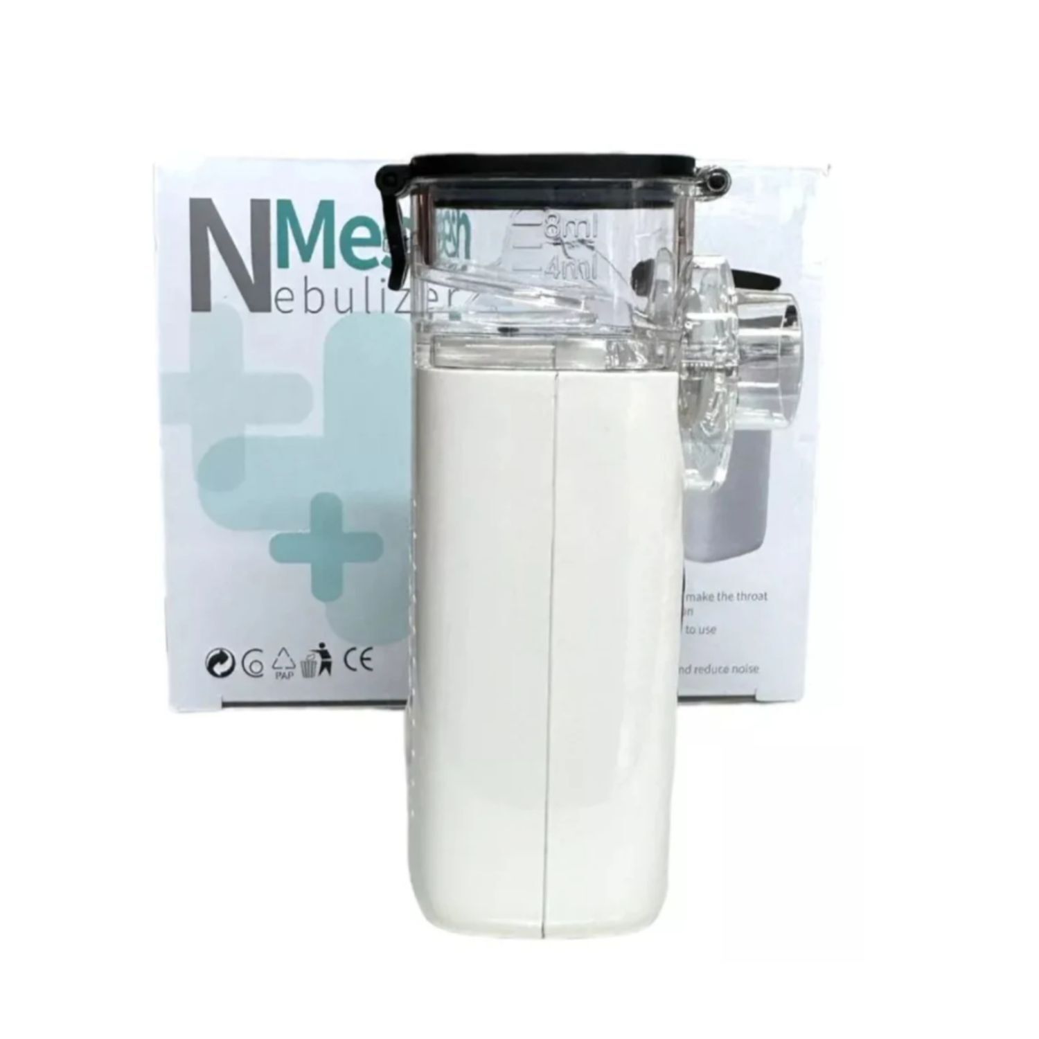 Nebulizador Nmesh Blanco 10cm Eficiencia Compacto Port&aacute;til image number 3.0
