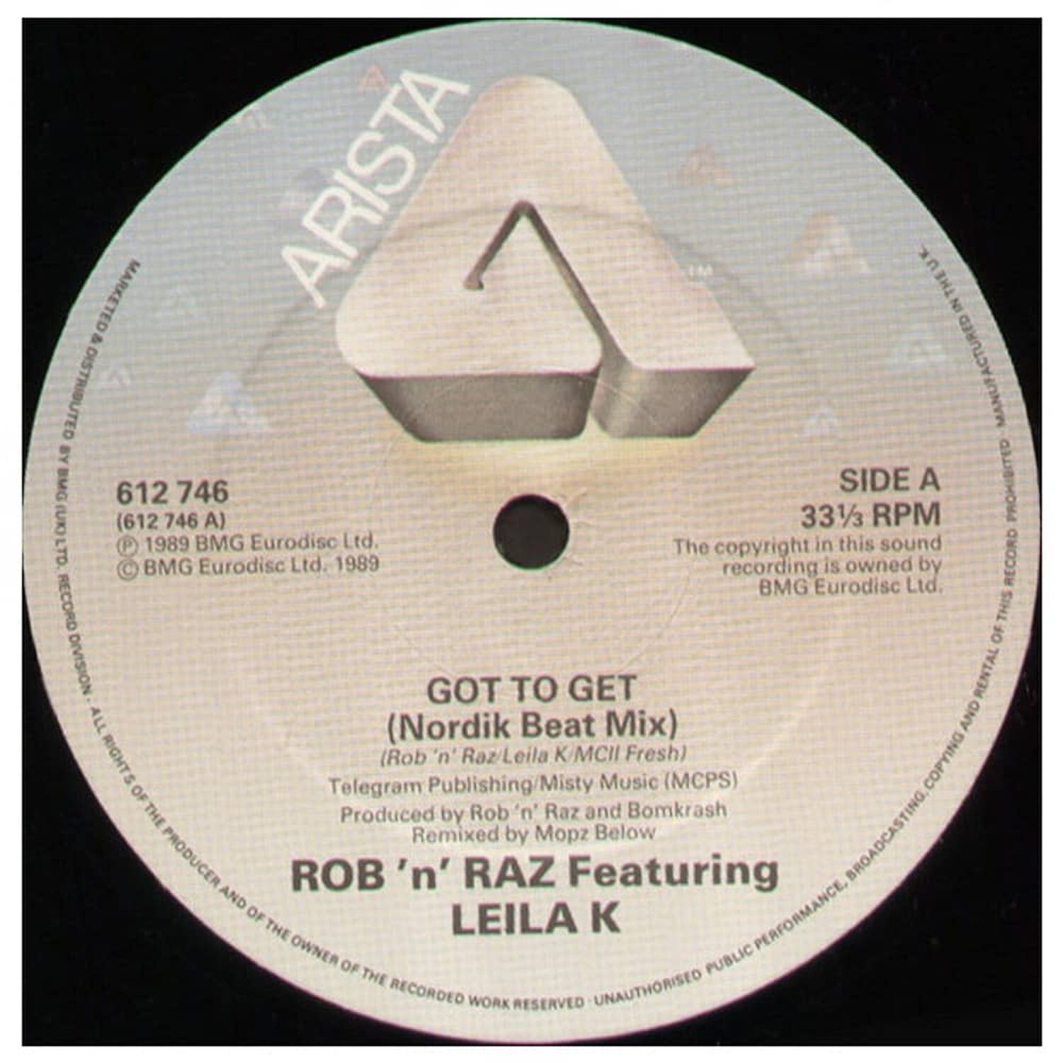 Leila K - Got To Get (remixes) | 12" Maxi Single Vinilo Usado image number 2.0