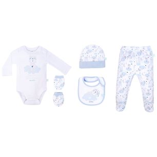 Baby Gift Bambino Set 5 Piezas Blanco Oso Ni&ntilde;o