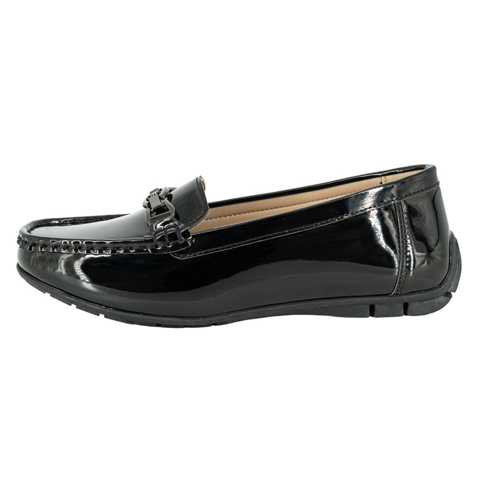 Mocasin Dam Negro Charol Alquimia image number 1.0