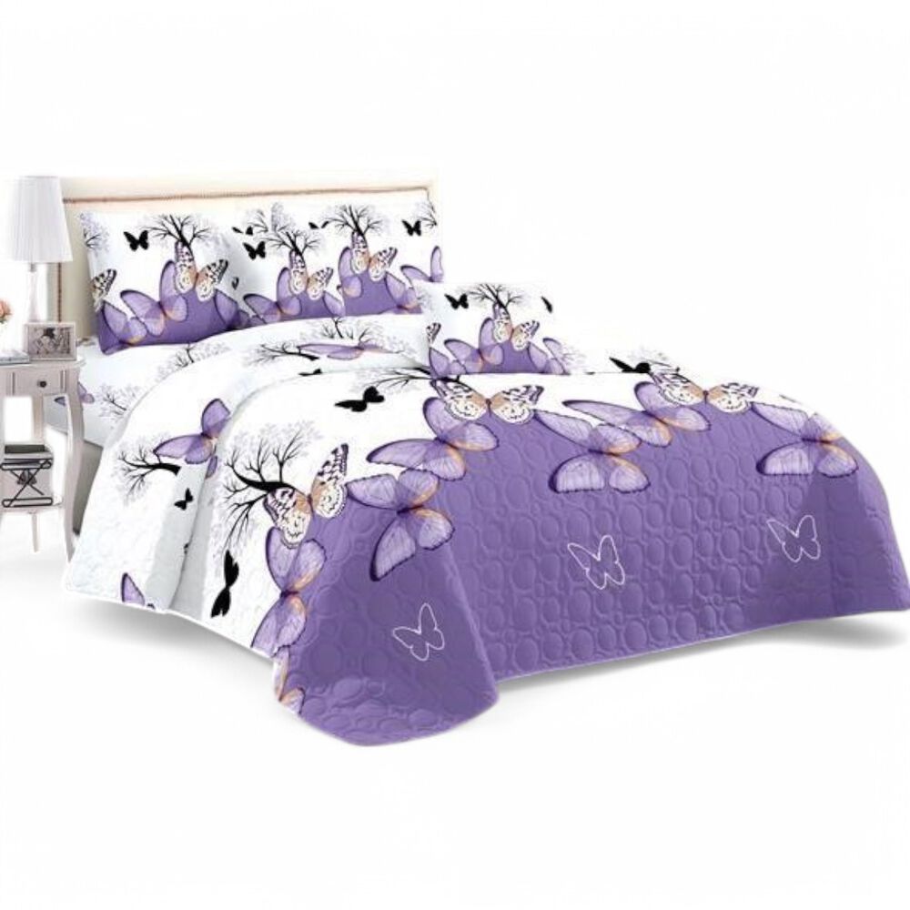 Cubrecama De Verano King Quilt + 2 Fundas De Almohada Cobertor Delgado Qvr3-8 image number 0.0